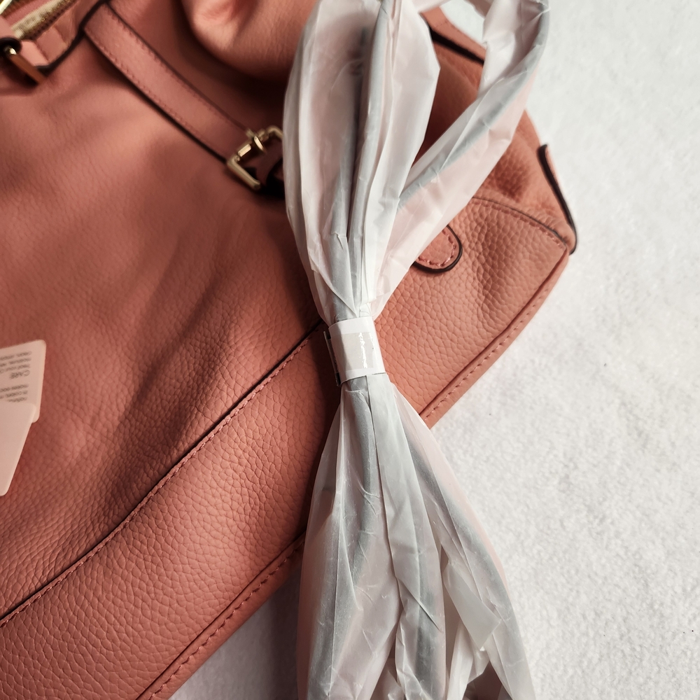 Ora Delphine Peach Leather Tote - Picture 13 of 13
